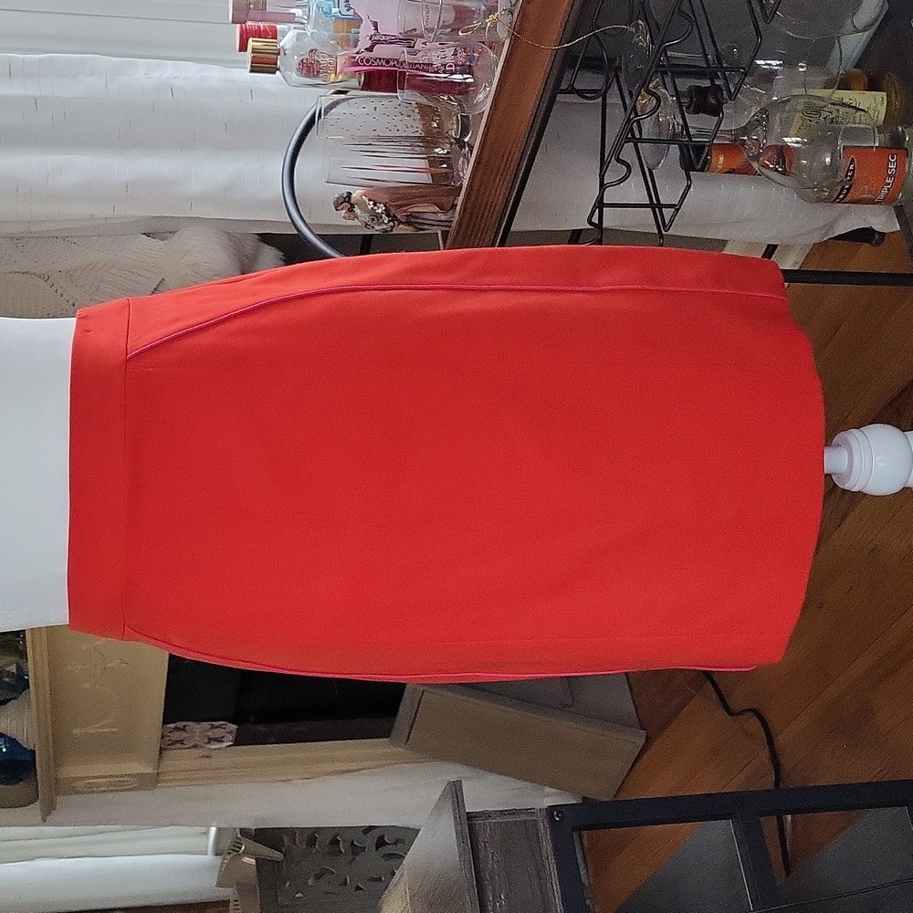 Red Gianni Bini Pencil Skirt